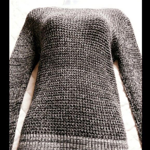 Charcoal Gray Knitted Sweater by ANA - Picture 2 of 8